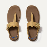 The T–Strap Sandal - Metallic Golden Sun