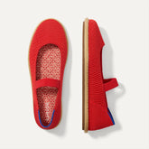 The Cruiser Mary Jane - Poppy Raffia-Knit