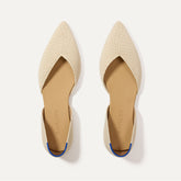 The D'Orsay Point - Conch Raffia-Knit