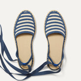 The D'Orsay Espadrille - Deep Sea Stripe