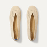 The Max Square Ballerina - Off White Mesh