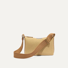 The Casual Crossbody - Brown Butter Raffia-Knit