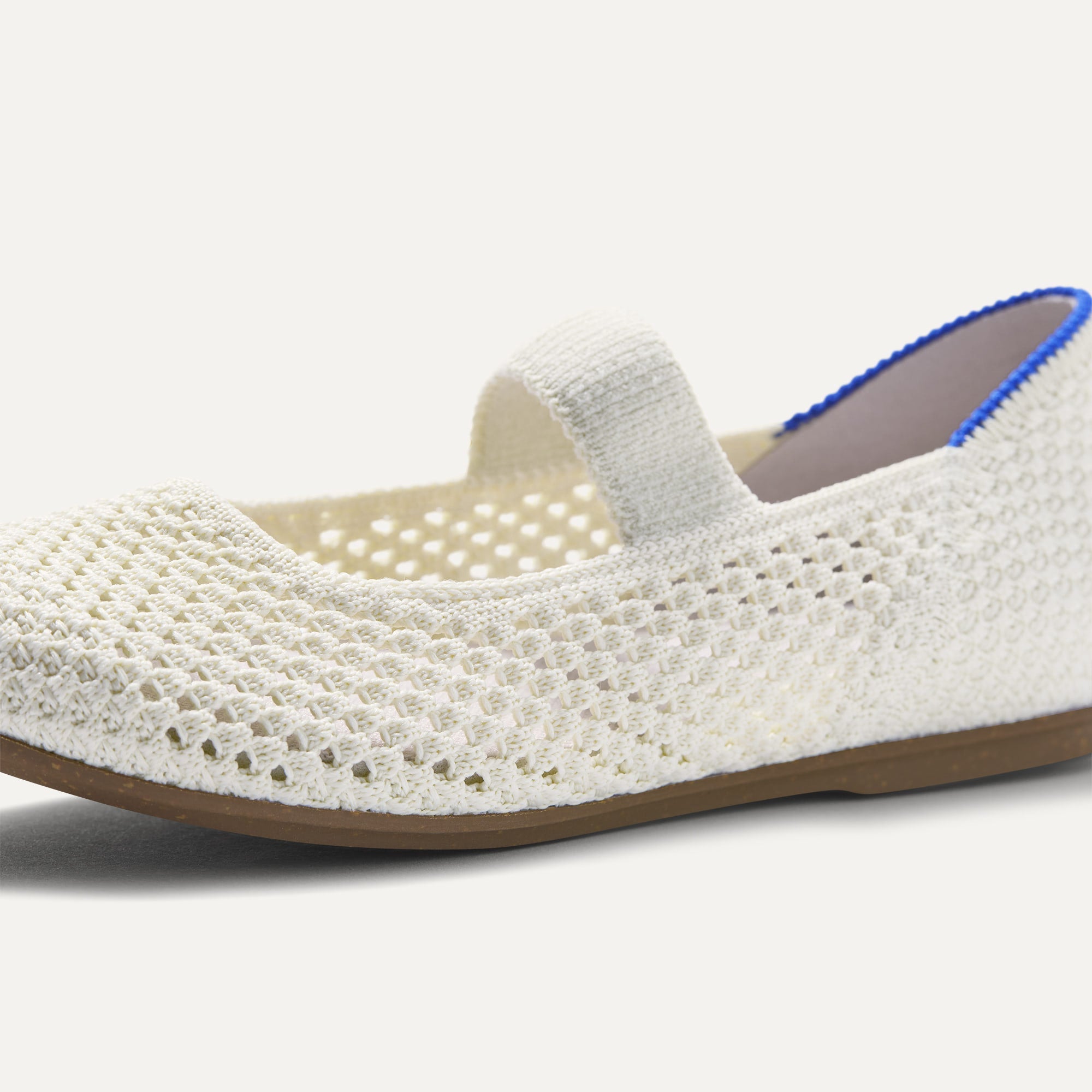 The Kids Mary Jane - White Open-Knit