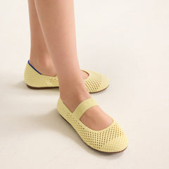 The Kids Mary Jane - Lemonade Open-Knit