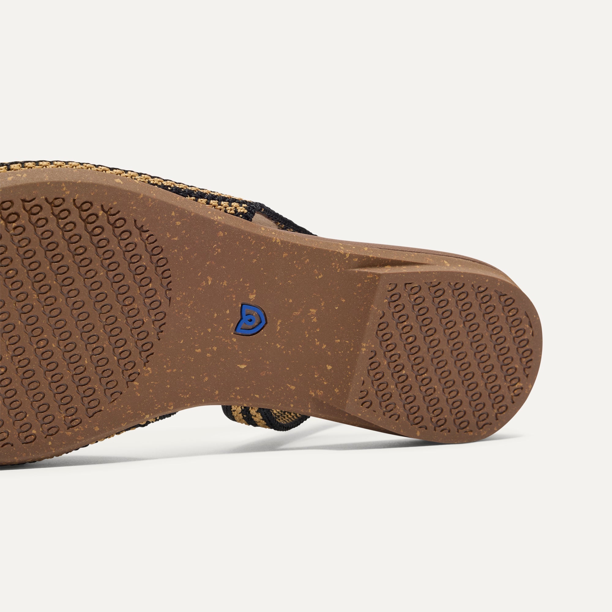The Almond Slingback - Butterscotch Stripe