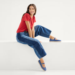 The Espadrille Mary Jane - Blue Breeze