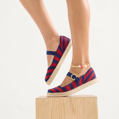 The Espadrille Mary Jane - Cherry Tide