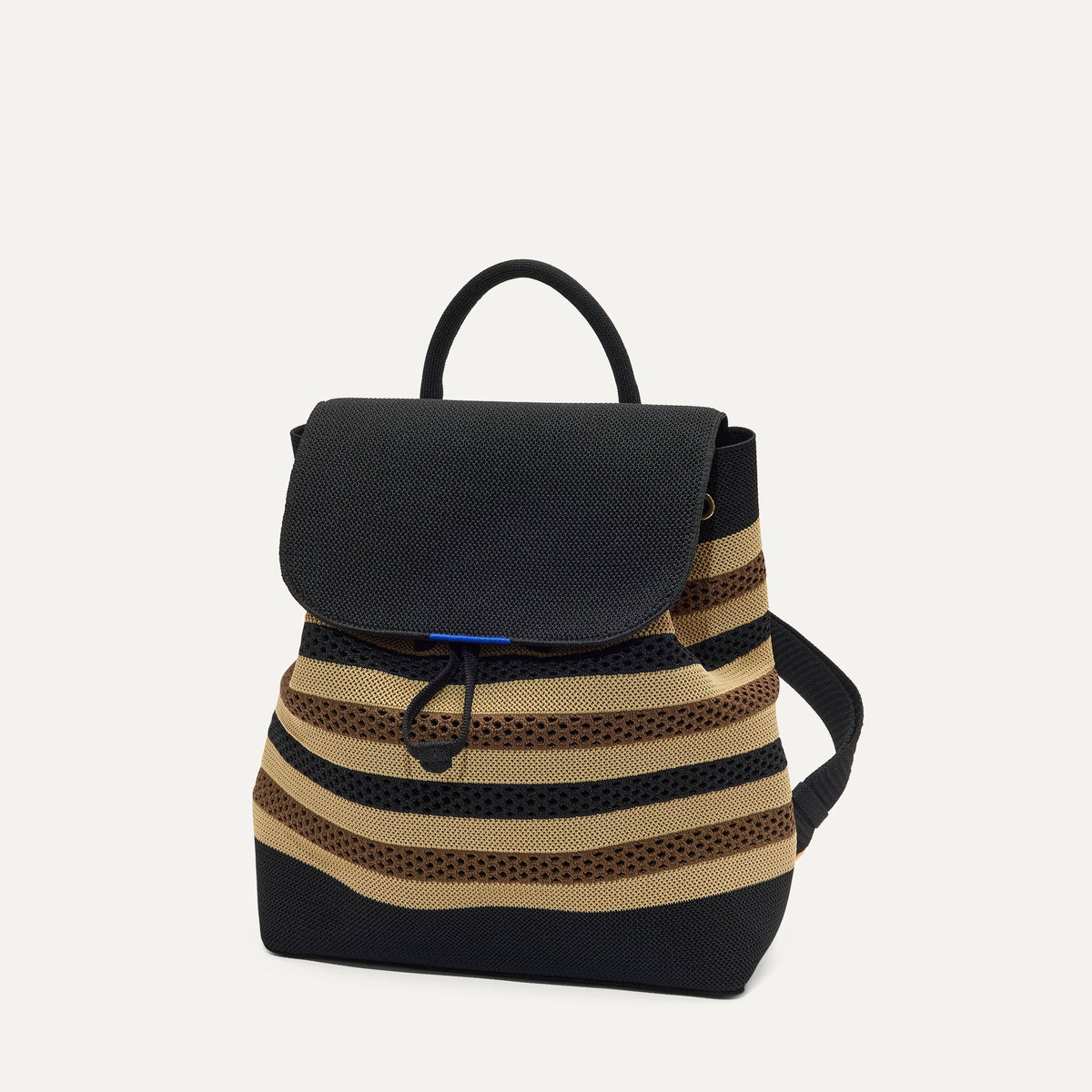 The Cinch Backpack - Mocha Stripe Crochet