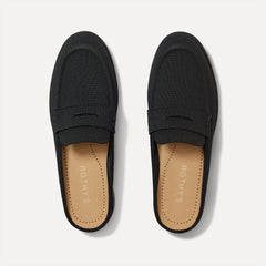 The Penny Loafer Mule - Black