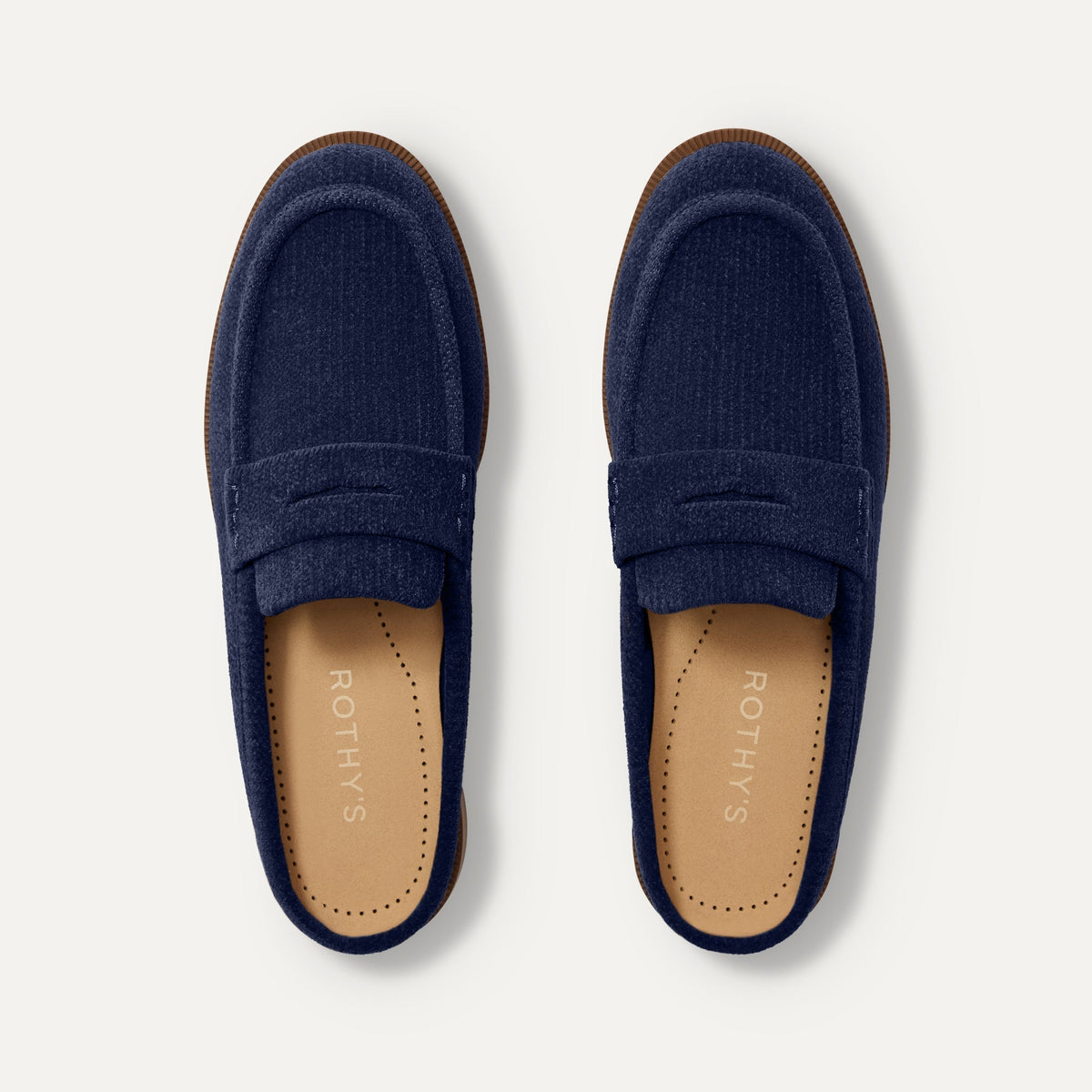The Penny Loafer Mule - ReVelvet™ Navy