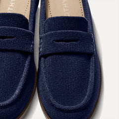 The Penny Loafer Mule - ReVelvet™ Navy