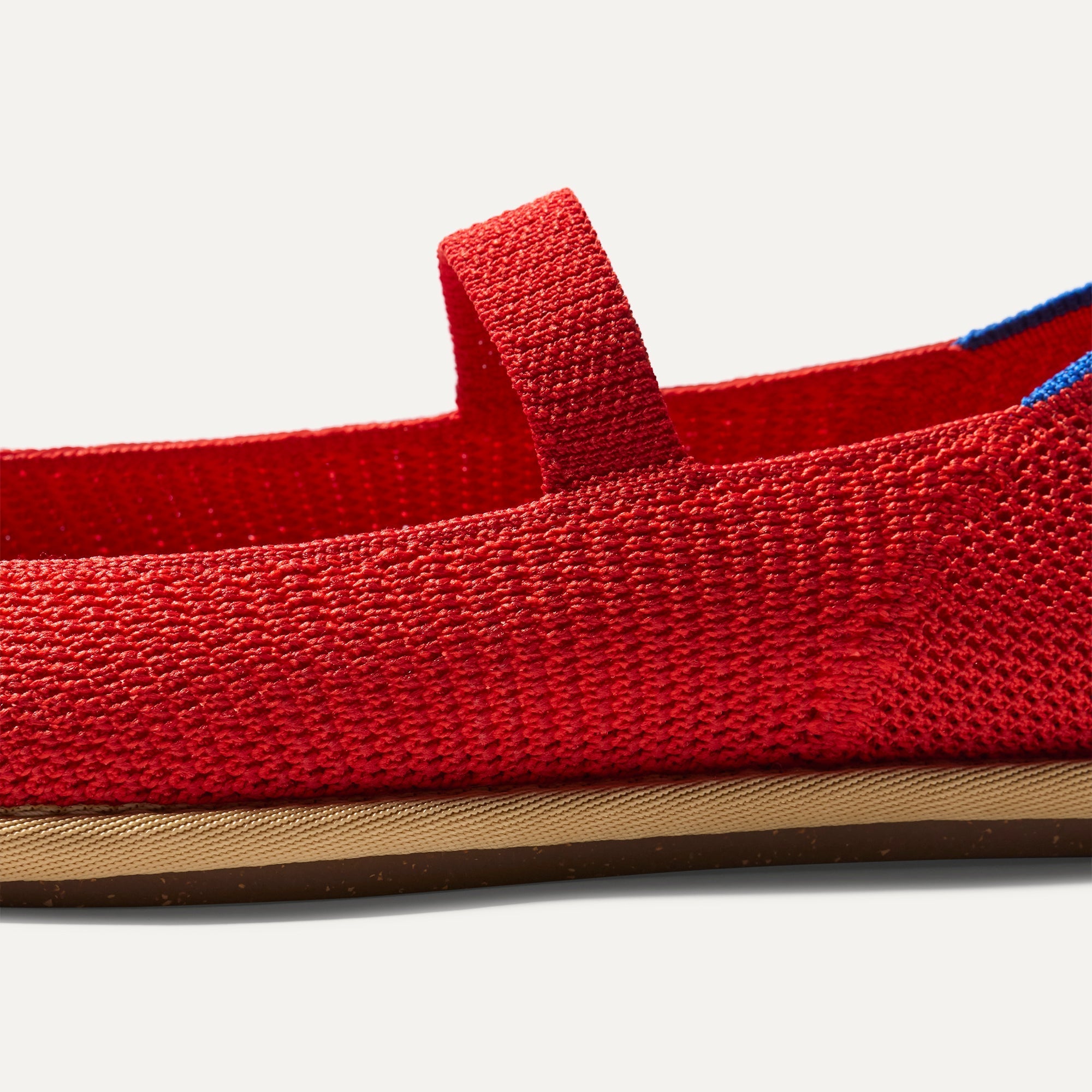 The Cruiser Mary Jane - Poppy Raffia-Knit