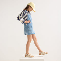 The Kids Double Strap Sandal - Conch