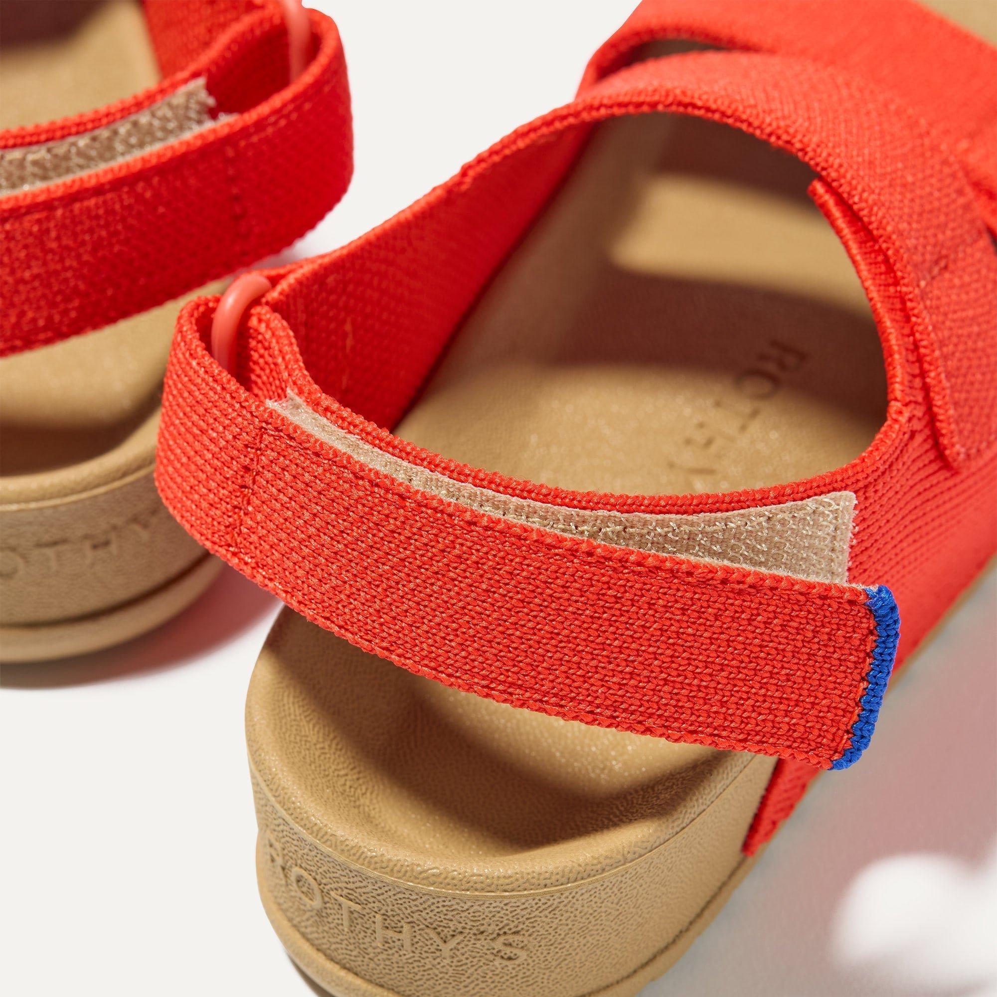 The Kids Double Strap Sandal - Firetruck Red