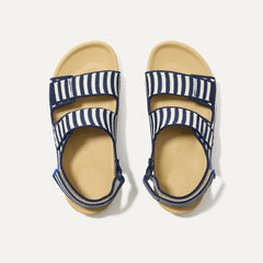 The Kids Double Strap Sandal - Sailor Stripes