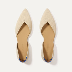 The D'Orsay Point - Conch Raffia-Knit