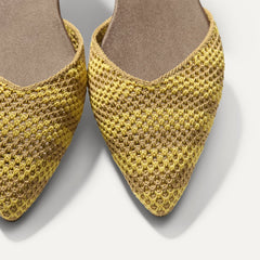 The D'Orsay Point - Daffodil Stripe
