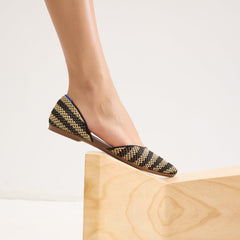 The D'Orsay Point - Shortbread Stripe