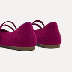 The Double Buckle Mary Jane - ReVelvet™ Mulberry
