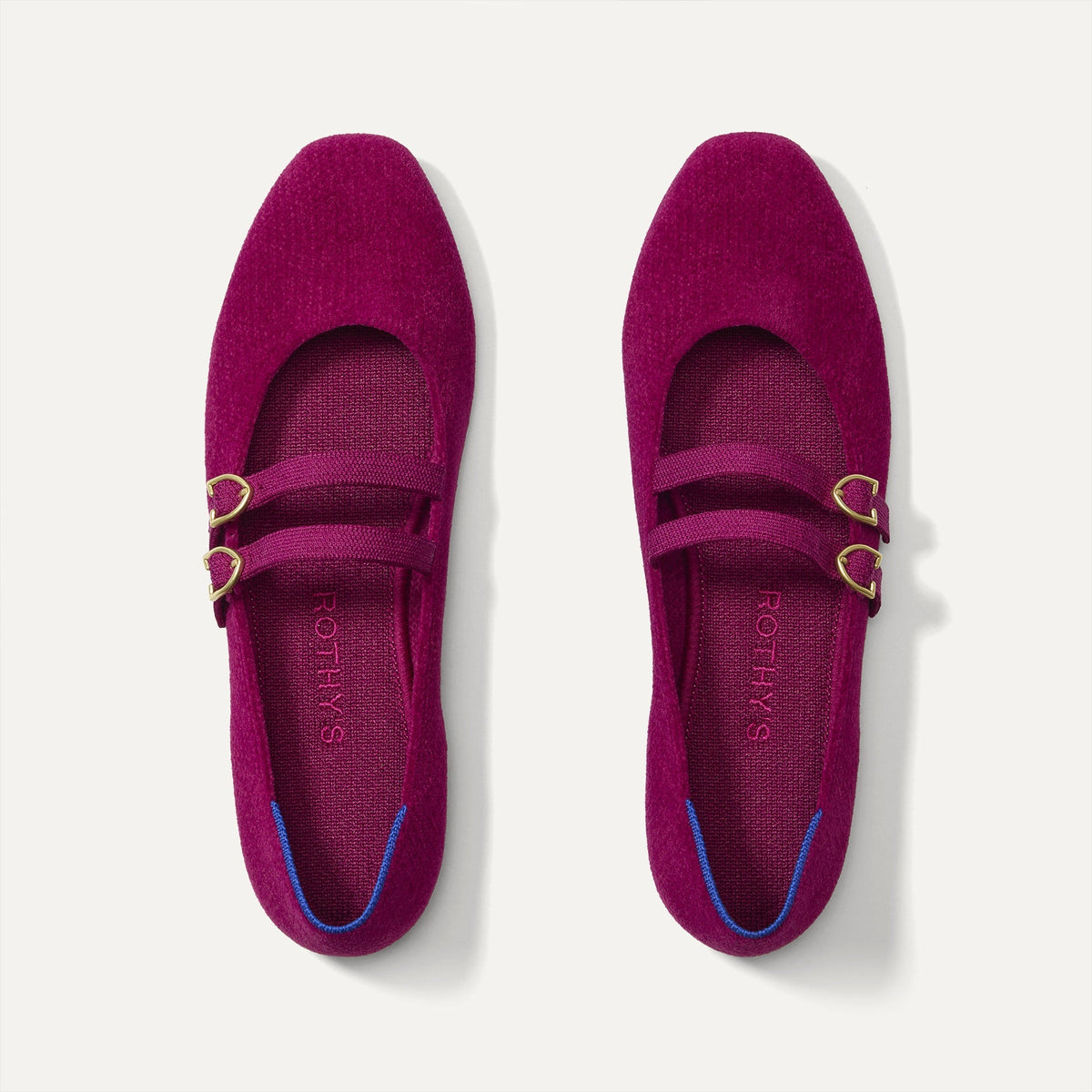The Double Buckle Mary Jane - ReVelvet™ Mulberry