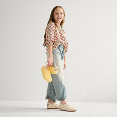 The Kids Clog - White Crochet