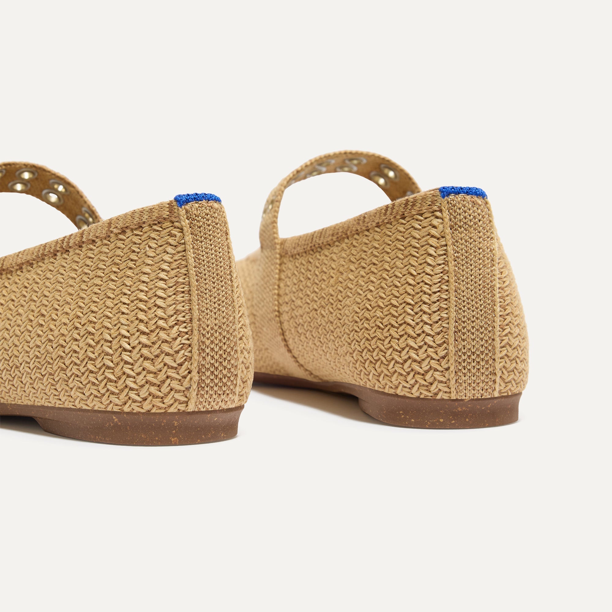 The Max Buckle Mary Jane - Tan Woven