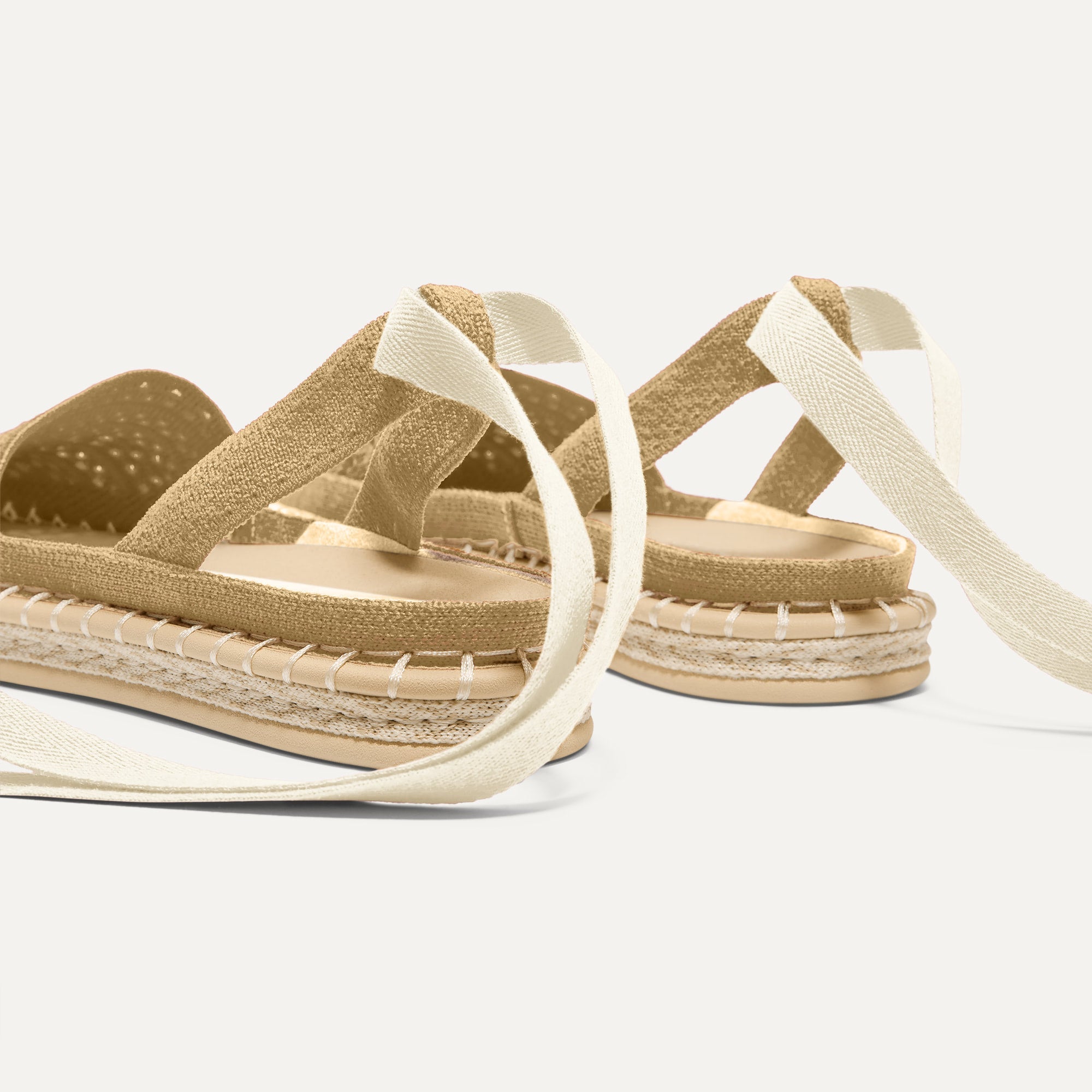The D'Orsay Espadrille - Camel Crochet