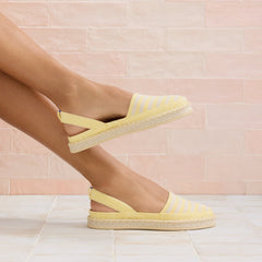 The D'Orsay Espadrille - Sunshine Stripe