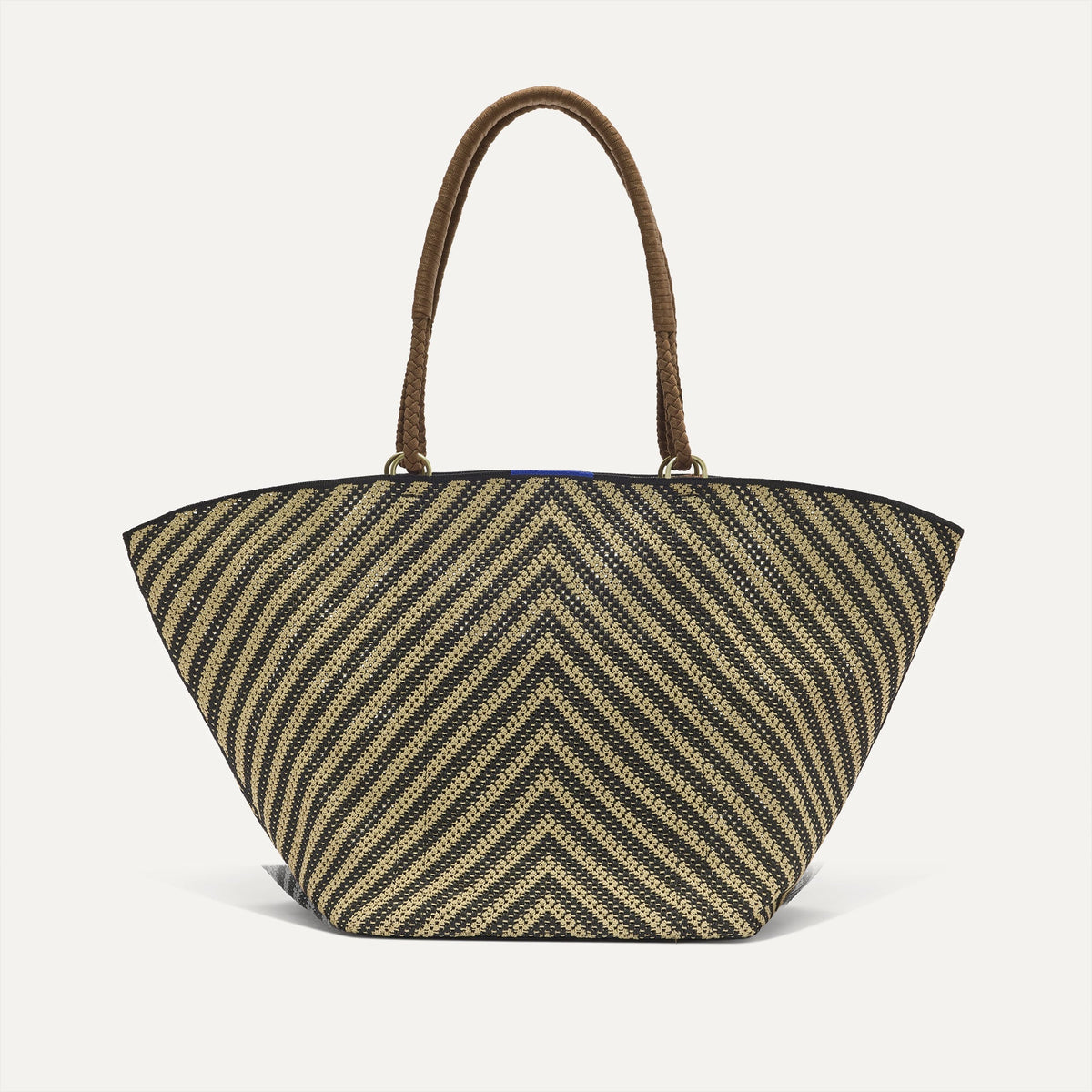 The Summer Tote - Toffee Chevron