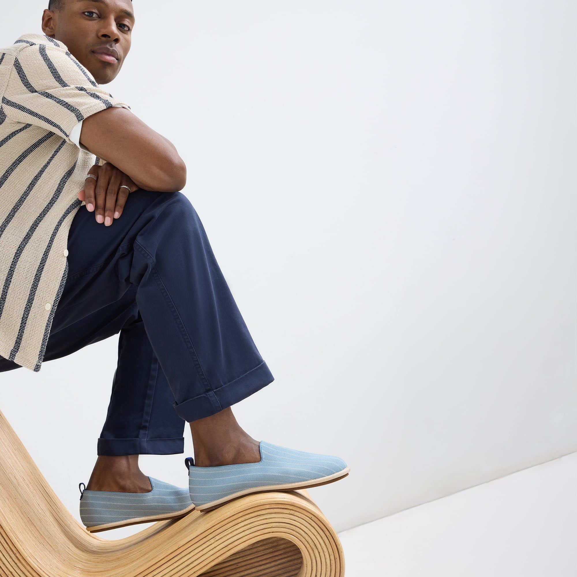 The Men's Cruiser Loafer - Tidal Stripe